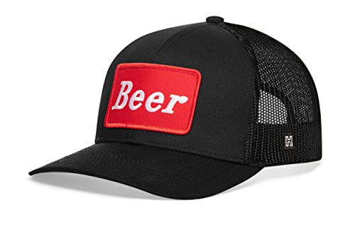 HAKA Beer Trucker Hat, Mesh Outdoor Hat for Men & Women, Adjustable Drinking Baseball Cap, Snapback Golf Hat, Funny Hat - The Beer Connoisseur® Store