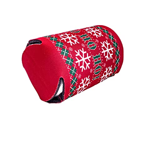Ho Ho Ho Pattern Christmas Sweater Collapsible Can Coolie - The Beer Connoisseur® Store