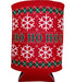 Ho Ho Ho Pattern Christmas Sweater Collapsible Can Coolie - The Beer Connoisseur® Store