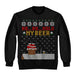 Ho Ho Hold My Beer Santa Christmas Ugly Sweater Shirt - Noel Merry Xmas Sweatshirt - The Beer Connoisseur® Store