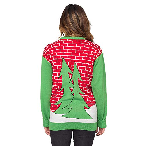 Holiday Cheers! Santa with Beer Holder Socks Adult Ugly Christmas Sweater (Large) Red - The Beer Connoisseur® Store