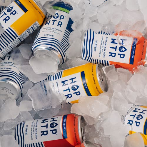 HOP WTR - Sparkling Hop Water - Variety Pack (12 Pack) - NA Beer, No Calories or Sugar, Low Carb, With Adaptogens and Nootropics for Added Benefits (12 oz Cans) - The Beer Connoisseur® Store