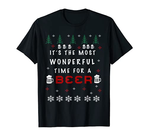 It's the Most Wonderful Time for a Beer Ugly Christmas Tee - The Beer Connoisseur® Store