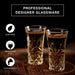 JAIEF Tequila Glasses Heavy Base Shot Glass Cordial Glasses 2 OZ (Set of 6) - The Beer Connoisseur® Store