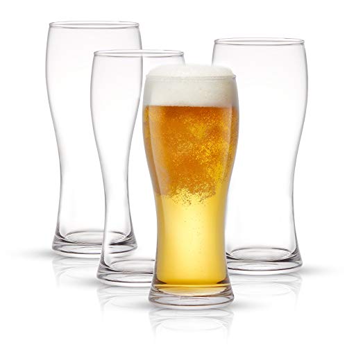 JoyJolt Callen 15.5oz Beer Glasses Set of 4 Beer Pint Glass. Craft Beer Glass, Pilsner Glasses, IPA Beer Glass. Solid Glassware Beer Cup. Classic Beer Gifts, Beer Cups, Mugs and Beer Glasses for Men - The Beer Connoisseur® Store