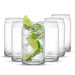 JoyJolt Drinking Glass Cups Set of 6 - 16oz Beer Can Glasses. Clear Soda Can Shaped Glass Cups, Cute Iced Coffee Cup Tumblers, Cold Drink Glassware, Unique Water, Tea, Cocktail Glass Set - The Beer Connoisseur® Store