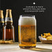 JoyJolt Drinking Glass Cups Set of 6 - 16oz Beer Can Glasses. Clear Soda Can Shaped Glass Cups, Cute Iced Coffee Cup Tumblers, Cold Drink Glassware, Unique Water, Tea, Cocktail Glass Set - The Beer Connoisseur® Store