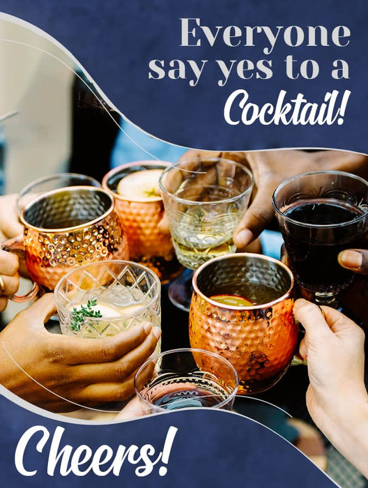 Kitchen Science Moscow Mule Mugs, Stainless Steel Lined Copper Moscow Mule Cups Set of 6 (18oz) | Stainless Steel Mug w/ New Thumb Rest | Tarnish-Resistant Steel Interior (2 - Set of 6) - The Beer Connoisseur® Store