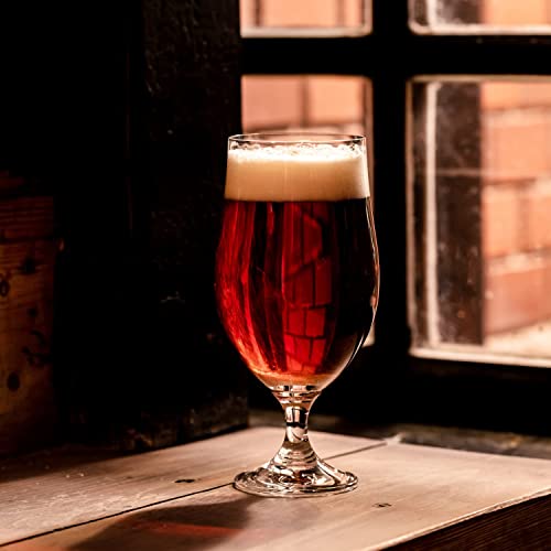 KROSNO Lager Beer Glasses | Set of 6 | 16.9 oz | Harmony Collection | Perfect for Home, Restaurants and Pubs | Dishwasher Safe - The Beer Connoisseur® Store
