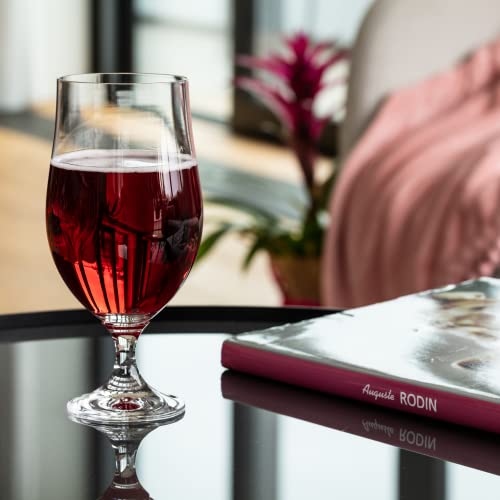 KROSNO Lager Beer Glasses | Set of 6 | 16.9 oz | Harmony Collection | Perfect for Home, Restaurants and Pubs | Dishwasher Safe - The Beer Connoisseur® Store