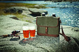 LEGACY - a Picnic Time brand Double Growler Insulated Tote, Khaki Green/Brown - The Beer Connoisseur® Store