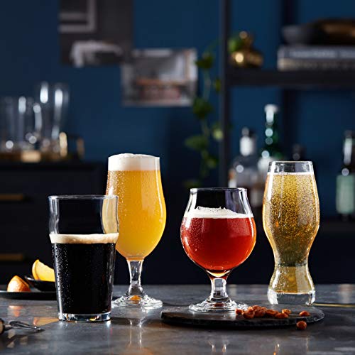 Libbey Craft Brews Classic Belgian Beer Glasses, 16-ounce, Set of 4 - The Beer Connoisseur® Store
