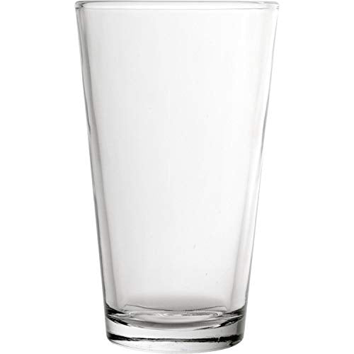 Libbey Glassware 1639HT Restaurant Basics Mixing Glass, Heat-Treated, 16 oz. (Pack of 24) - The Beer Connoisseur® Store