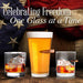 Lucky Shots United States Constitution Beer Pint Glass | 16 oz. Drinking Glasses | 360 Print We The People Beer Glasses - The Beer Connoisseur® Store