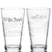 Lucky Shots United States Constitution Beer Pint Glass | 16 oz. Drinking Glasses | 360 Print We The People Beer Glasses - The Beer Connoisseur® Store