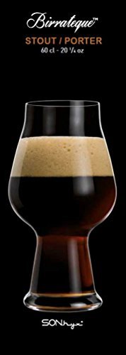 Luigi Bormioli Birrateque Craft Beer Glasses Stout (Set of 2), 20.25 oz - The Beer Connoisseur® Store