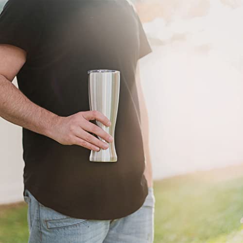 Mason Forge | Stainless Steel Pint Double Insulated Beer Tumbler | Double Wall Vacuum Insulated | Sweat & Condensation Free | HOT or COLD Beverages | Pilsner Style Glass | 16 Ounce | - The Beer Connoisseur® Store