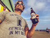 Mens Im Into Fitness Fitting This Beer in My Belly T Shirt Funny Drinking Tee (Dark Heather Grey) - XL - The Beer Connoisseur® Store