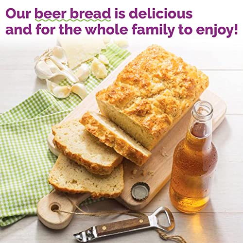 Molly & You Garlic Parmesan Beer Bread Mix (Pack of 1) - Gourmet, Artisan Bread Kit - No Bread Machine Needed - Just Add Beer or Soda - The Beer Connoisseur® Store