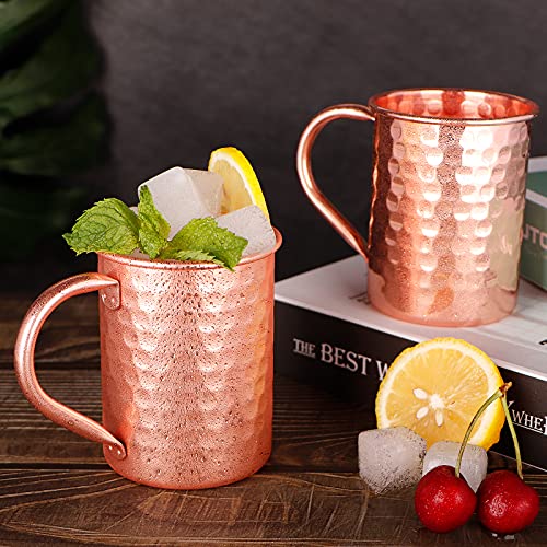 Moscow Mule Mugs Set of 2, 13 oz Advanced Mixology Cocktail Copper Cups Drinkware Mug for Gift - The Beer Connoisseur® Store