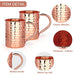 Moscow Mule Mugs Set of 2, 13 oz Advanced Mixology Cocktail Copper Cups Drinkware Mug for Gift - The Beer Connoisseur® Store