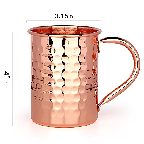 Moscow Mule Mugs Set of 2, 13 oz Advanced Mixology Cocktail Copper Cups Drinkware Mug for Gift - The Beer Connoisseur® Store