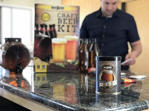 Mr. Beer Complete Beer Making 2 Gallon Starter Kit, Premium Gold Edition, Brown - The Beer Connoisseur® Store