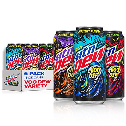 MTN DEW VOO-DEW® Variety Pack Soda Pop, 16 fl oz, 6 Pack Cans - The Beer Connoisseur® Store