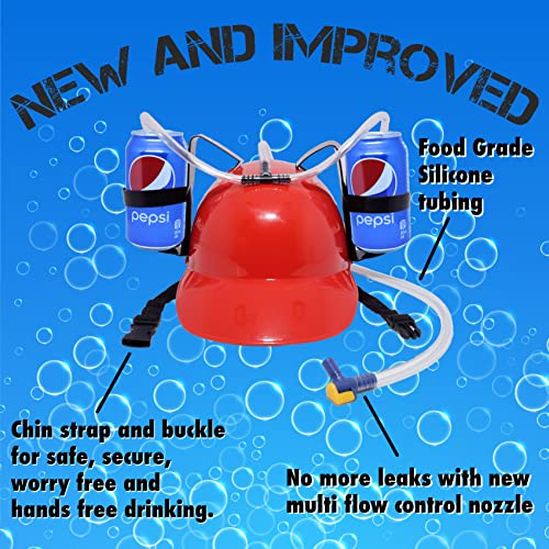 New and improved Beer Helmet Drinking Hat, The Beer Hat Drinking Holder or Soda Drink hat are the best Beer Hats available, Beer Drinking Hat or Soda Hat can be a good Drinking Accessories Gag Gift. - The Beer Connoisseur® Store