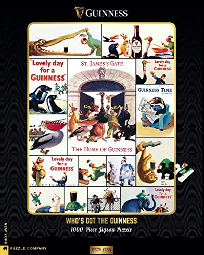 New York Puzzle Company - Guinness Who's Got The Guinness? - 1000 Piece Jigsaw Puzzle - The Beer Connoisseur® Store