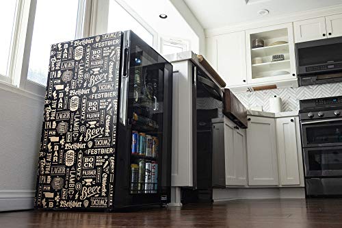 NewAir Limited Edition Beverage Refrigerator and Cooler “Beers of the World” with Glass Door, 126 Can Capacity Freestanding Mini Beer Fridge with SplitShelf™ and 7 Temperature Settings AB-1200BC1 - The Beer Connoisseur® Store