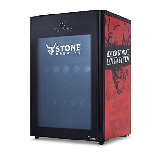 NewAir Stone Brewing 125 Can Beer Froster Beverage Refrigerator with Fast Frosting Modes, Chilly 23 Degree Temperature Frosts Ales, Lagers, IPAs, and More. - The Beer Connoisseur® Store
