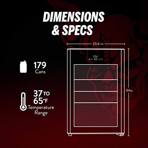 NewAir Stone Brewing 125 Can Beer Froster Beverage Refrigerator with Fast Frosting Modes, Chilly 23 Degree Temperature Frosts Ales, Lagers, IPAs, and More. - The Beer Connoisseur® Store