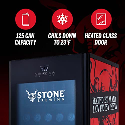 NewAir Stone Brewing 125 Can Beer Froster Beverage Refrigerator with Fast Frosting Modes, Chilly 23 Degree Temperature Frosts Ales, Lagers, IPAs, and More. - The Beer Connoisseur® Store
