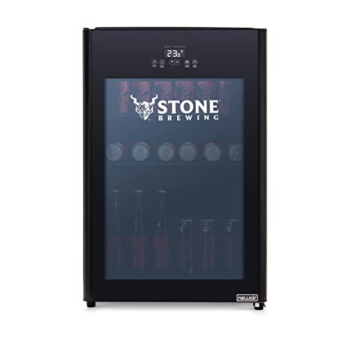 NewAir Stone Brewing 125 Can Beer Froster Beverage Refrigerator with Fast Frosting Modes, Chilly 23 Degree Temperature Frosts Ales, Lagers, IPAs, and More. - The Beer Connoisseur® Store