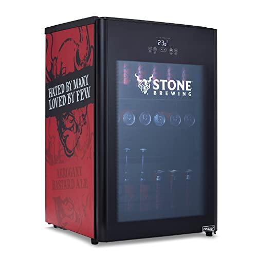 NewAir Stone Brewing 125 Can Beer Froster Beverage Refrigerator with Fast Frosting Modes, Chilly 23 Degree Temperature Frosts Ales, Lagers, IPAs, and More. - The Beer Connoisseur® Store