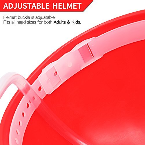 Novelty Place Drinking Helmet - Can Holder Drinker Hat Cap with Straw for Beer and Soda - Party Fun - Red - The Beer Connoisseur® Store