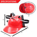 Novelty Place Drinking Helmet - Can Holder Drinker Hat Cap with Straw for Beer and Soda - Party Fun - Red - The Beer Connoisseur® Store