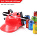 Novelty Place Drinking Helmet - Can Holder Drinker Hat Cap with Straw for Beer and Soda - Party Fun - Red - The Beer Connoisseur® Store