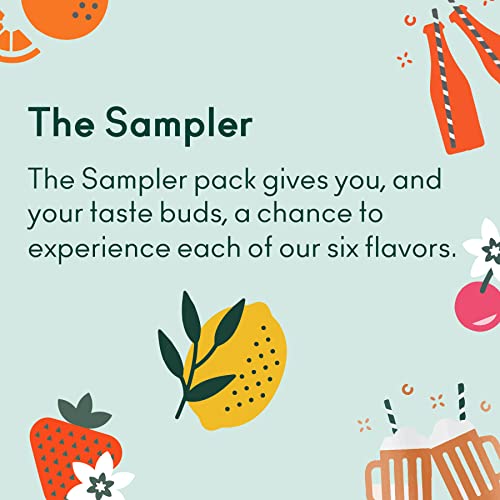 OLIPOP - The Sampler, 6-Flavor Soda Variety Pack, Healthy Soda, Prebiotic Soft Drinks, Supports Digestive Health & Gut Health, 9g of Dietary Plant Fiber, Low Calorie, Low Sugar, Vegan (12 oz, 12-Pack) - The Beer Connoisseur® Store
