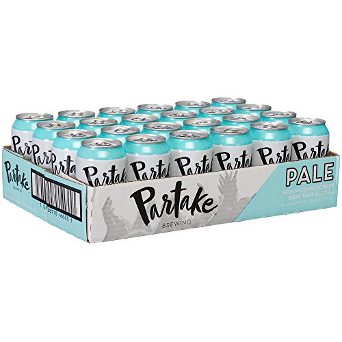 Partake Brewing Non Alcoholic Craft Brew, Pale Ale, 24 Pack - 12 Ounce Cans, Low Calorie, All Natural Ingredients - The Beer Connoisseur® Store