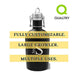 Personalized Beer Growler (Black Matte, Stamped Design), 64 oz Stainless Steel Single Wall Bottle Ideal for Camping, Travel - Unique Wedding Groomsmen Gift - The Beer Connoisseur® Store