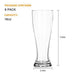 Pilsner Glasses,Encheng 16 oz Beer Glasses Set,Tall Glasses Craft Beer Glasses,Drinking Cup Beer Cup s Pint Glass,IPA Beer Glassware Cup 500ML,Dishware Safe 8 Pack - The Beer Connoisseur® Store
