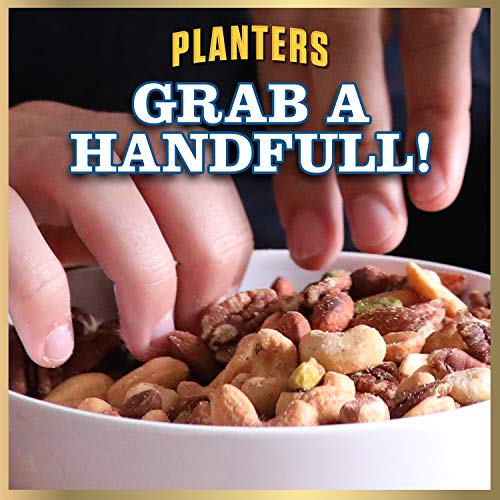 PLANTERS Deluxe Mixed Nuts with Hazelnuts, 15.25 oz. Resealable Canister - Cashews, Almonds, Hazelnuts, Pistachios & Pecans Roasted in Peanut Oil with Sea Salt - Kosher Savory Snack - The Beer Connoisseur® Store