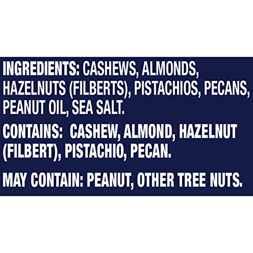PLANTERS Deluxe Mixed Nuts with Hazelnuts, 15.25 oz. Resealable Canister - Cashews, Almonds, Hazelnuts, Pistachios & Pecans Roasted in Peanut Oil with Sea Salt - Kosher Savory Snack - The Beer Connoisseur® Store
