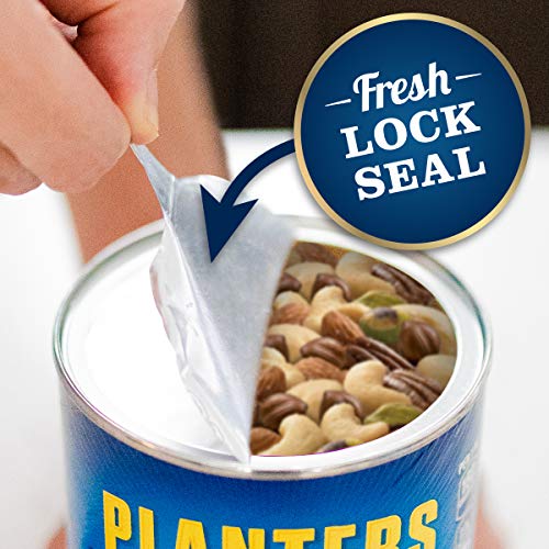 PLANTERS Deluxe Mixed Nuts with Hazelnuts, 15.25 oz. Resealable Canister - Cashews, Almonds, Hazelnuts, Pistachios & Pecans Roasted in Peanut Oil with Sea Salt - Kosher Savory Snack - The Beer Connoisseur® Store