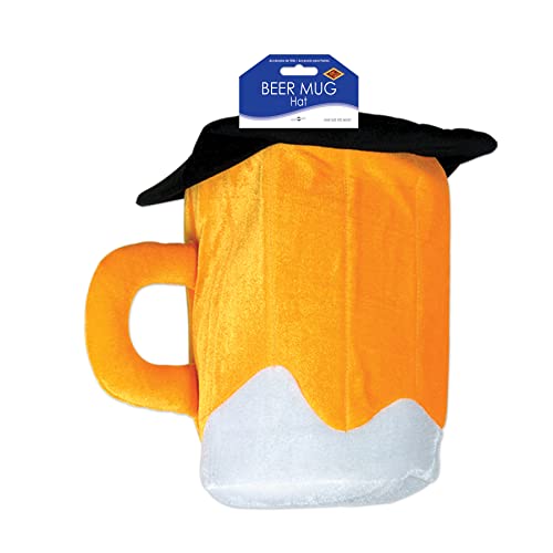Plush Beer Mug Hat Party Accessory (1 count) - The Beer Connoisseur® Store