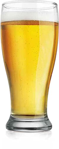 Premium Pilsner 19.25 Oz Beer Glasses Set Of 4 Pint Glasses By Glaver's, Tall Designed European Glass Tumbler Cups. For Bar, Cocktails, Beer, Soda, Juice, Beverages, Wheat, Ideal Gift For Men. - The Beer Connoisseur® Store