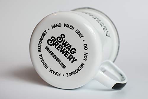 PROBABLY WHISKEY | Enamel "Coffee" Mug | Funny Bar Gift for Whiskey, Bourbon, and Scotch Lovers, Dads, Moms, Fathers, Men, Whisky Geeks | Practical Cup for Kitchen, Campfire, Home, and Travel - The Beer Connoisseur® Store