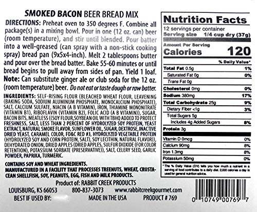 Rabbit Creek Beer Bread Mix Variety Pack of 3 – Classic Beer Bread, Smoked Bacon & Three Cheese Beer Bread Mix - The Beer Connoisseur® Store